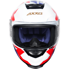 CAPACETE AXXIS EAGLE DIAGON GLOSS WHITE/BLUE/RED - comprar online