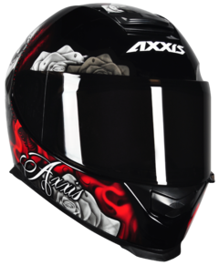 Imagem do CAPACETE AXXIS EAGLE LADY CATRINA GLOSS BLACK/RED