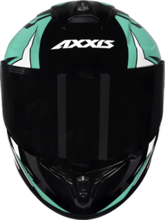 CAPACETE AXXIS DRAKEN VECTOR GLOSS BLACK TIFANY WHITE - comprar online