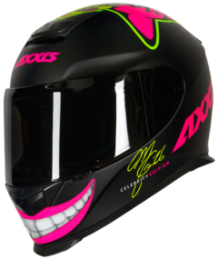 CAPACETE AXXIS EAGLE MG-16 CELEBRITY EDITION BY-MARIANNY MATT BLACK - comprar online