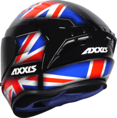 CAPACETE AXXIS DRAKEN UK GLOSS BLACK/RED/BLUE - Xitão Motos - Capacetes, Serviços e Acessórios
