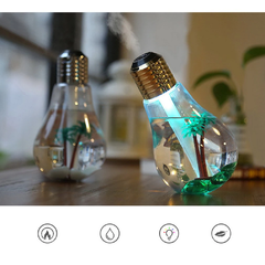 Mini Umidificador de Ambientes 400ml c/ Led - Formato Lâmpada - comprar online