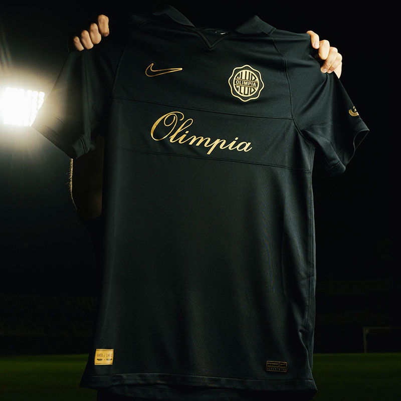 CAMISA CLUB OLIMPIA 120 ANOS ANIVERSARIO 22/23 TORCEDOR-NIKE-MASCULINA-  PRETO