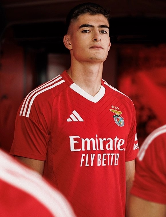 camisa-benfica-24-25-home-2024-2025-uniforme-titular-masculina-modelo-fan-torcedor-vermelha-vermelho-david-neres-arthur-cabral-marcos-leonardo-joão-mario-kokçu-otamendi-