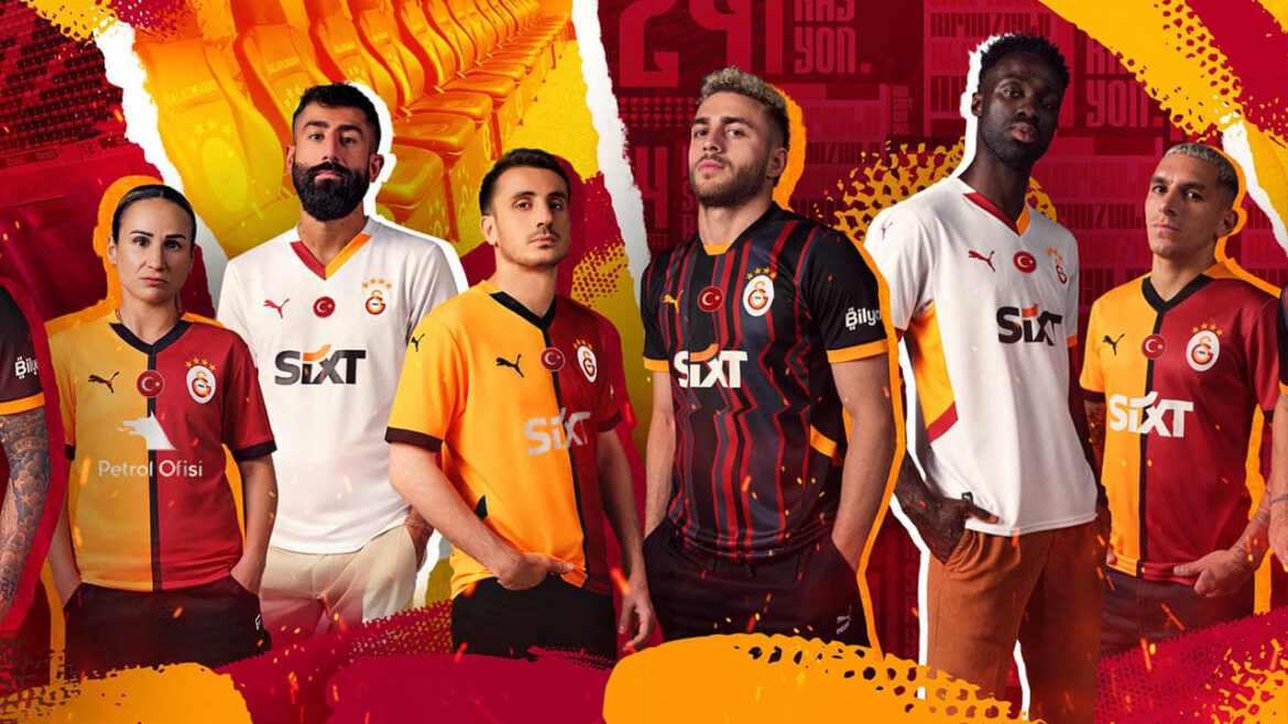 camisa-galatasaray-home-i-24-25-2024-2025-masculina-modelo-torcedor-fan-laranja-vermelha-icardi-mertens-yilmaz-zyiech-zaha-demirbay-sergio-oliveira-batshuayi-torreira-muslera-