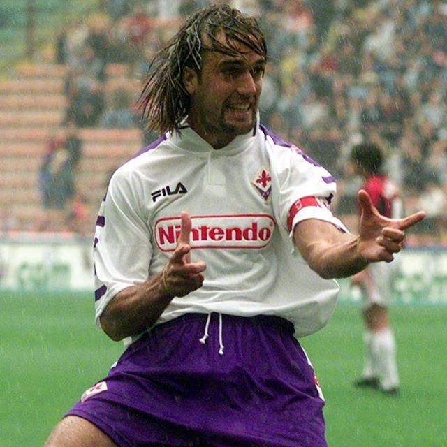 Camisa Retrô Fiorentina II Away 1998 1999 Masculina Fan Branca