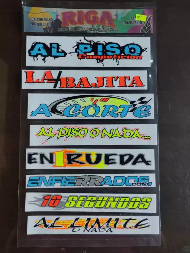 FRASES MOTO/AUTO - Riga - Fabrica de Calcomanías