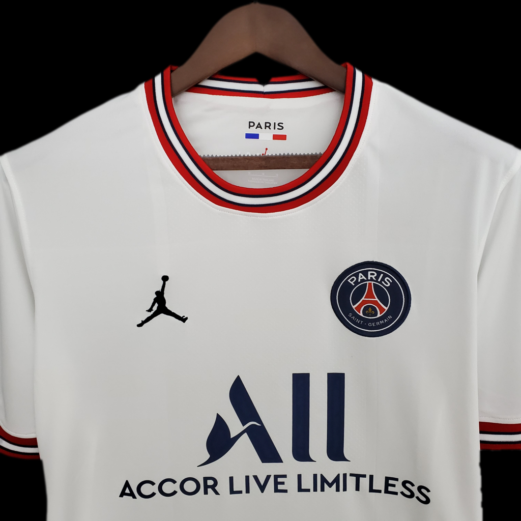 Camisa Paris Saint-Germain IV Fourth 21/22 - Masculina Versão Torcedor -  Branca