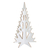 Arbol De Navidad Merry 88cm En Mdf Con Melamina color Blanca