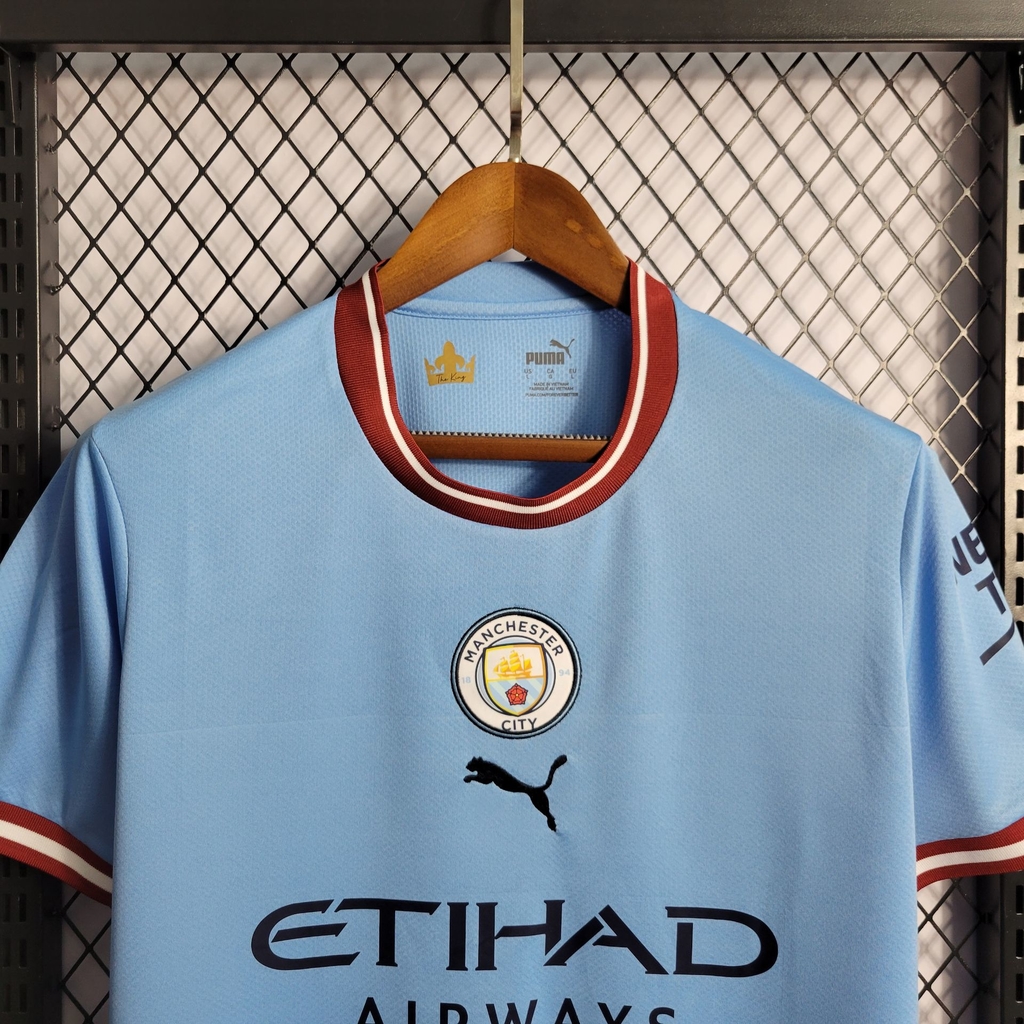 Camisa Masculino Manchester City 22/23 Home Azul - Puma