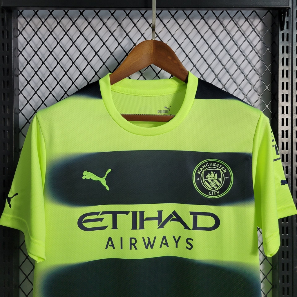 Camisa Versão Jogador Manchester City fora 21/22