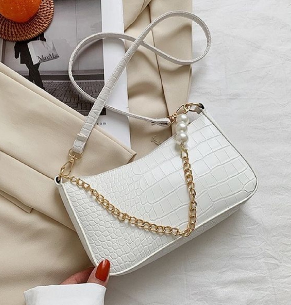 silver bolsa chain strap