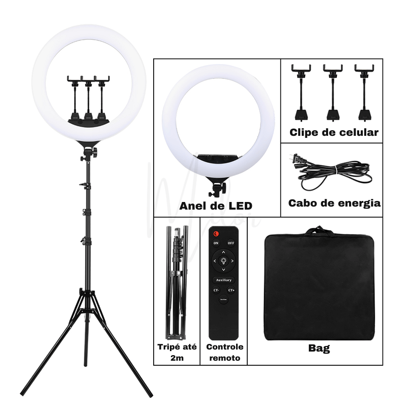 ring light 18 polegadas, ring light 18 polegadas 80w, ring light profissional, ring light profissional grande, ring light grande profissional, ring light com tripé profissional, ring light led profissional, ring light profissional led, ring ligth profissional, ring light led profissional, ring light profissional led