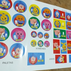 1 plancha de stickers A3 - YERCY BOOM