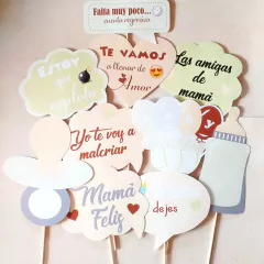 Cartelitos para fotos - Baby Shower en internet