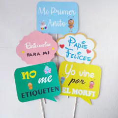 Cartelitos para fotos - Primer añito/Cumpleaños - YERCY BOOM