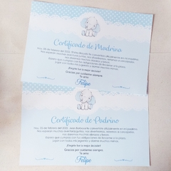 Certificado Elefante 1 - comprar online