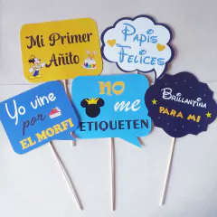 Cartelitos para fotos - Primer añito/Cumpleaños en internet