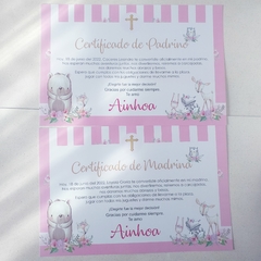 Certificado Animalitos del Bosque Floral - comprar online
