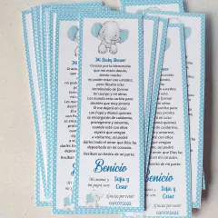 Señalador Tarjeta - Baby Shower - comprar online