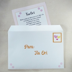 Carta para Tía - Elefante con globos (rosa) en internet