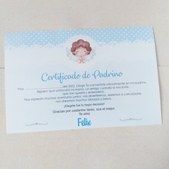 Certificado Angelito 4 - comprar online