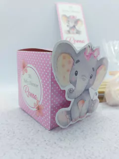 Souvenirs jabones Elefante + Letra en cajita - YERCY BOOM