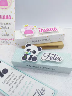 Souvenirs jabones 5 letras en cajita - tienda online