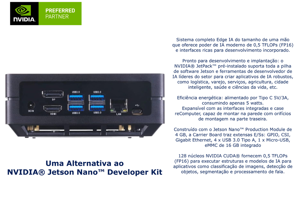 Seeed Studio reComputer J1020 | Mini PC com 0.5 TFLOPs (FP16) | Edge AI ...