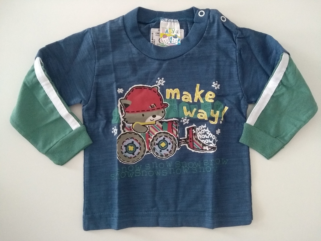 camiseta manga longa bebe 1 ano