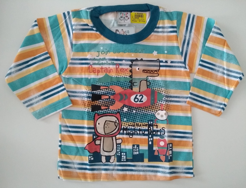 camiseta manga longa bebe 1 ano