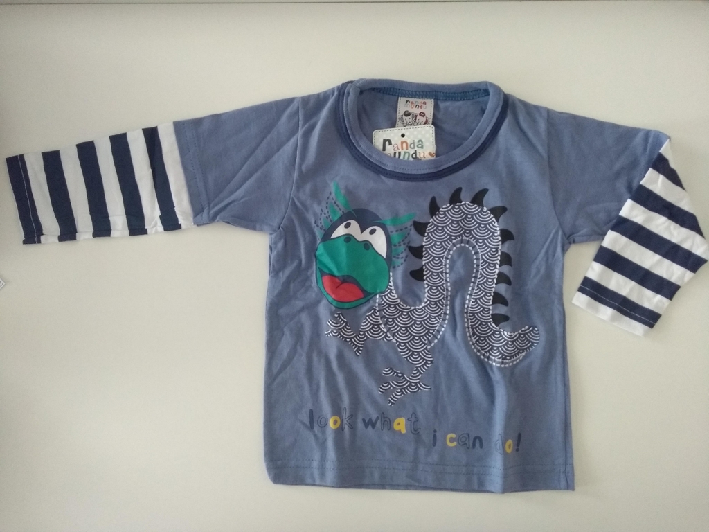 camiseta manga longa bebe 1 ano
