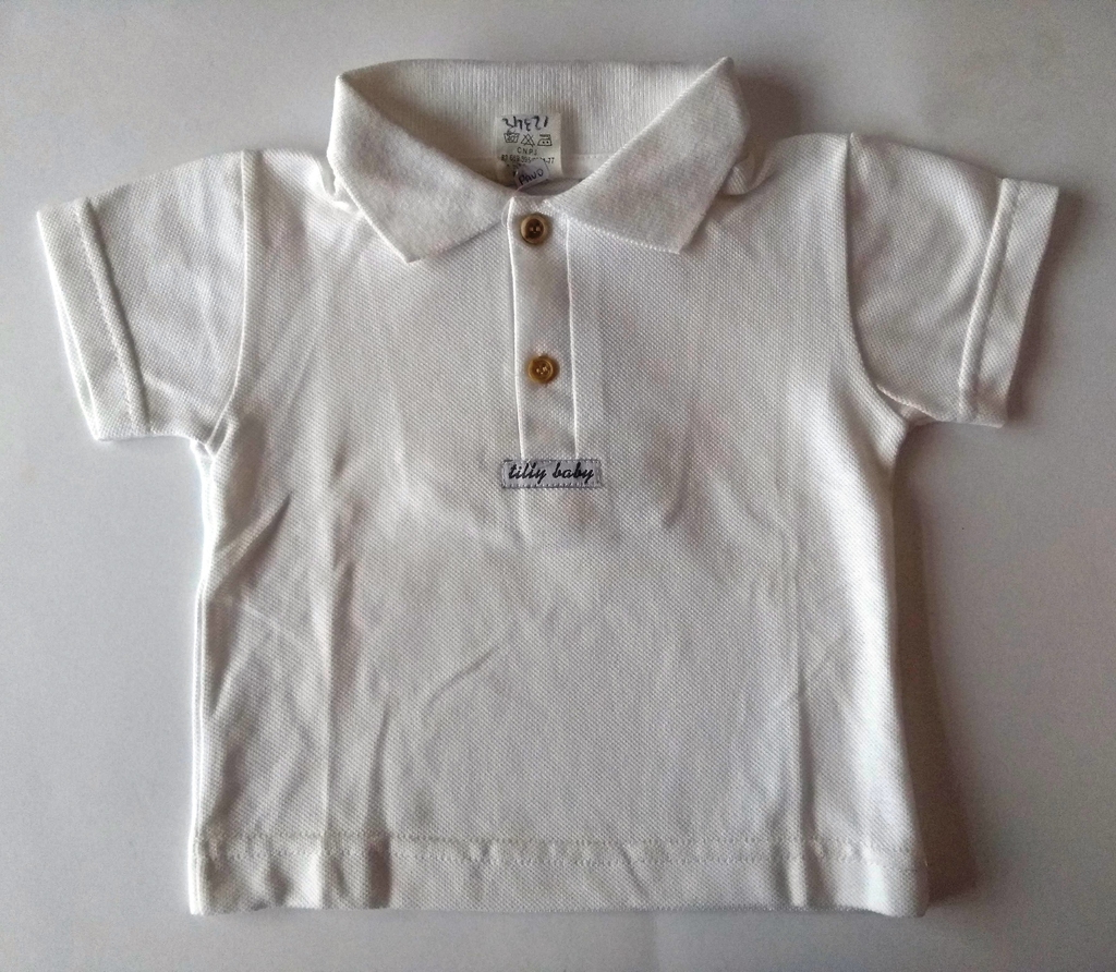 camiseta polo bebê