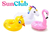 Portavasos Inflable Patito - mardelexpress