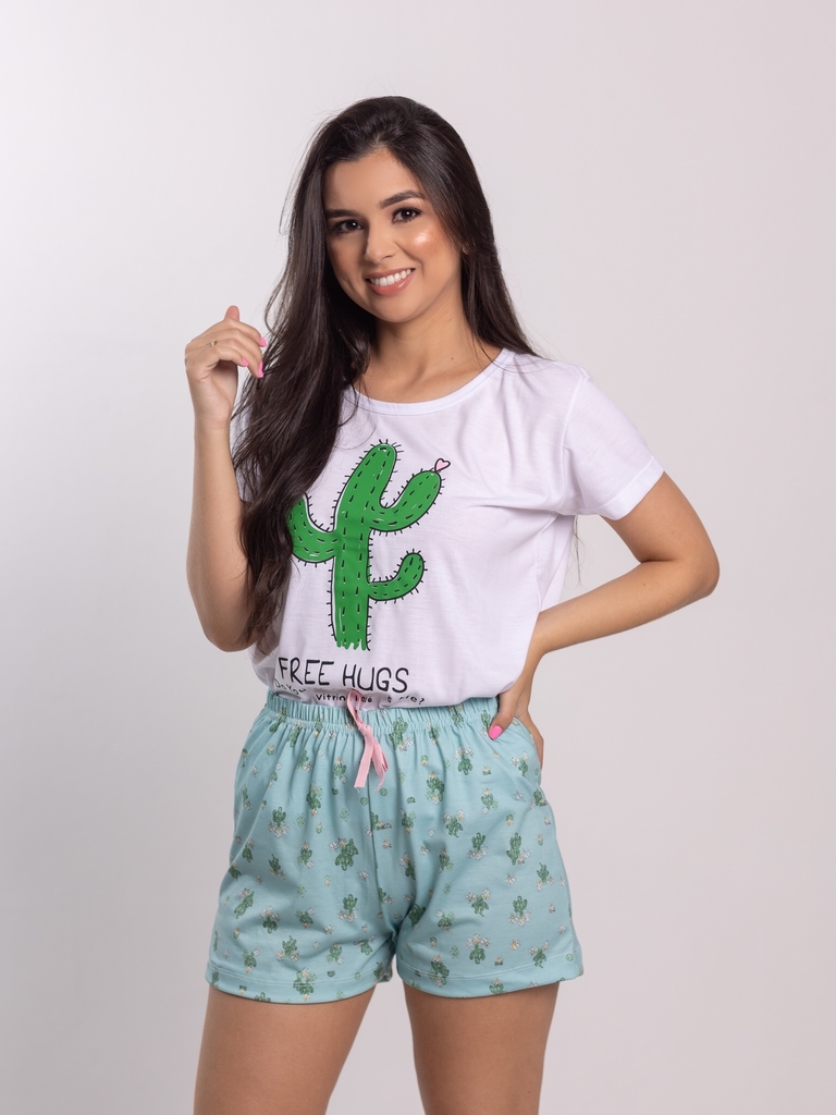 Pijama algodão cacto - Ella Sleepwear\u0026Lingerie