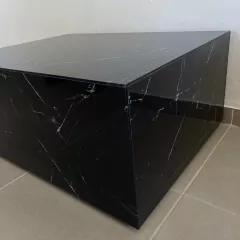 MESA VIDRIO SIMIL MARMOL - comprar online
