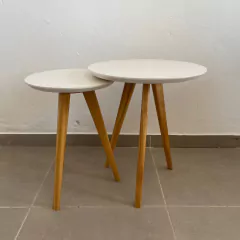 COMBO MESA LINK MADERA BLANCA