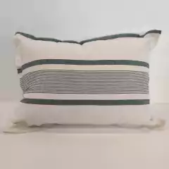 ALMOHADON LINEAS VERDES