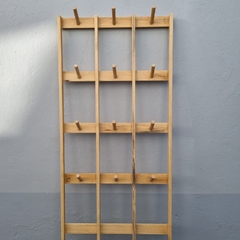 PERCHERO MADERA TRIPLE