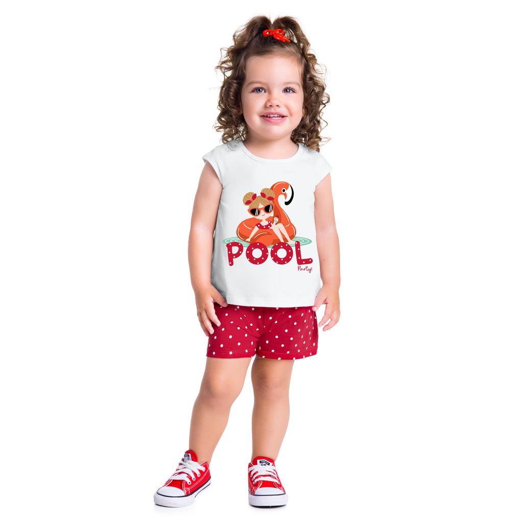 Blusa Infantil Elian Pool Party Rosa - Compre Agora