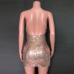 Vestido de lantejoulas de festa sexy sem costas Townlike para mulheres Glitter Club Bodycon Mini vestido de verão com alça de espaguete vestido de natal vestidos - comprar online