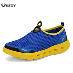 Calçados masculinos casuais de verão, malha leve respirável, tênis  confortável para caminhada, sapatos masculinos, tamanhos grandes
