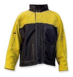 Campera soldador vaqueta combinada