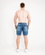 SHORT JEANS ESCURO FLORAL / - comprar online