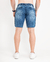 SHORT JEANS ESCURO FLORAL / - Caunt Jeans Atacado