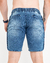 SHORT JEANS ESCURO FLORAL /