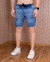 SHORT JEANS ESCURO FLORAL / - Caunt Jeans Atacado