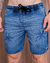 SHORT JEANS ESCURO FLORAL /