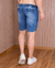 SHORT JEANS ESCURO FLORAL /