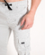 CALÇA CARGO JOGGER SARJA BEGE CINZA / R8-D-O - Caunt Jeans Atacado
